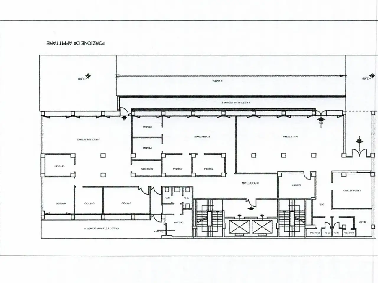Ufficio in Via Cristoforo Colombo 149, Roma, {3} - Planimetria 1