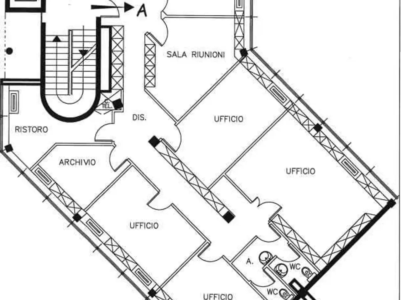 Ufficio in Via Baccelli , Modena, {3} - Planimetria 1