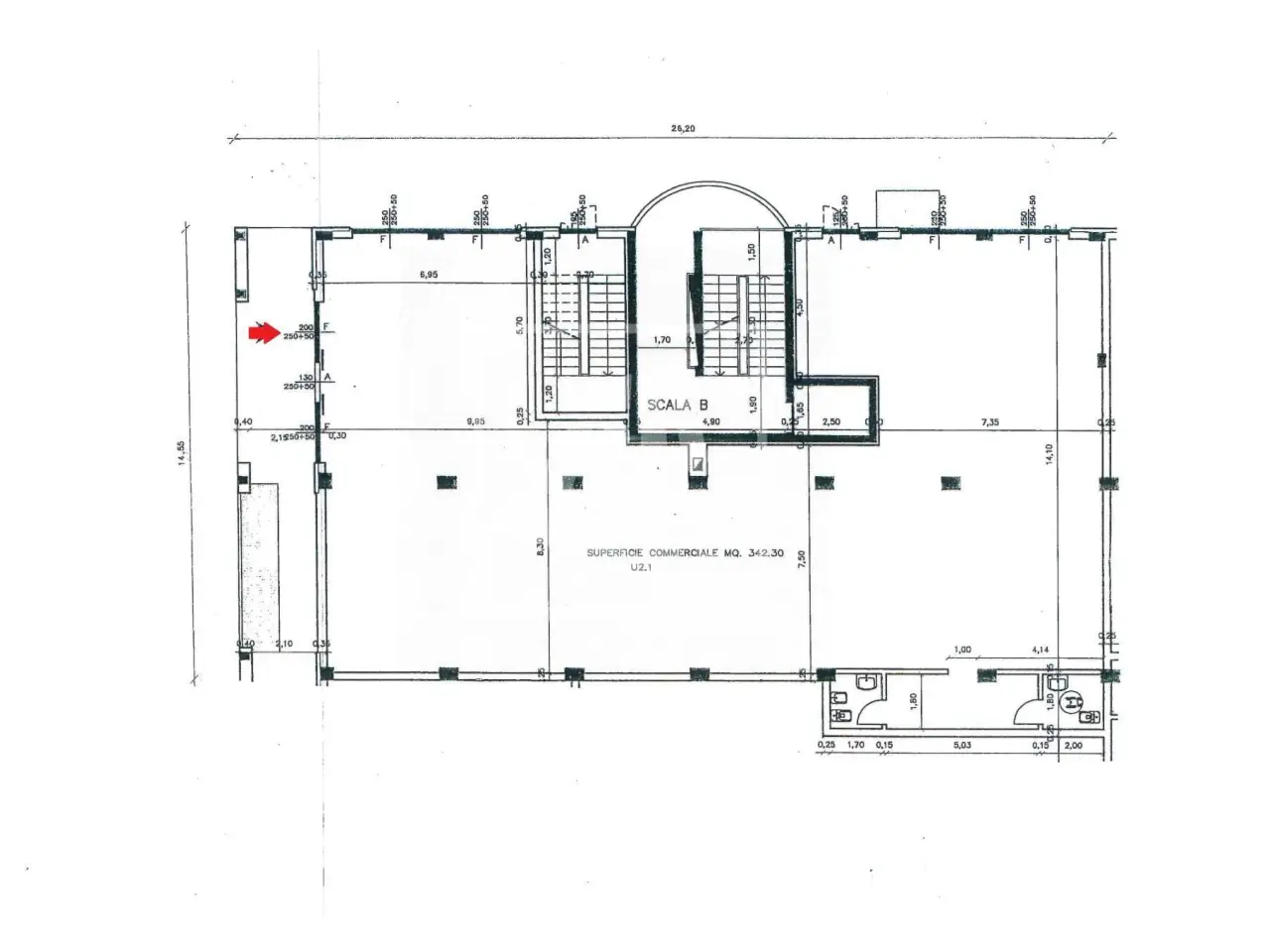 Negozio in Via Guglielmo Oberdan 4, Reggio Emilia, {3} - Planimetria 1