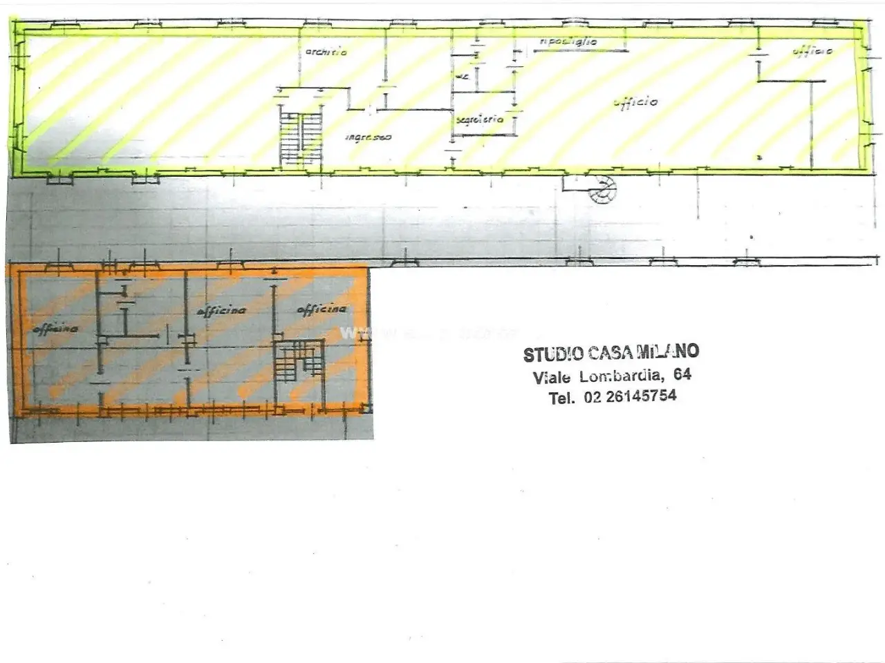 Studio in Via Stezzano 5, Zanica, {3} - Planimetria 1
