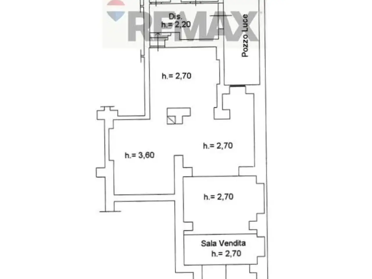 Negozio in Via Sciuti 13, Palermo, {3} - Planimetria 1