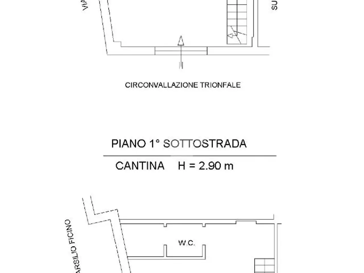 Negozio in Circonvallazione Trionfale 71, Roma, {3} - Planimetria 1