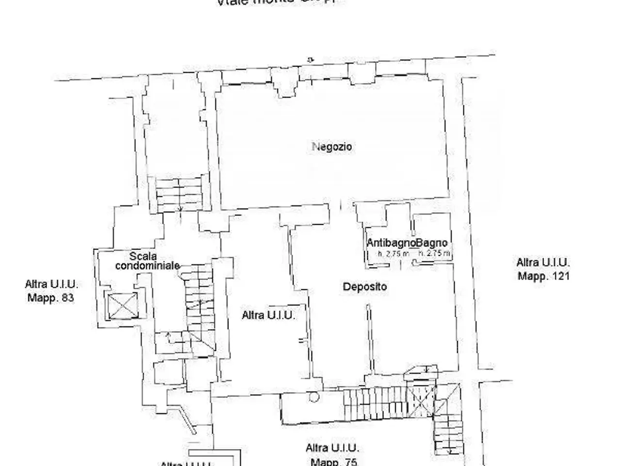 Negozio in Viale Monte Grappa 9, Milano, {3} - Planimetria 1