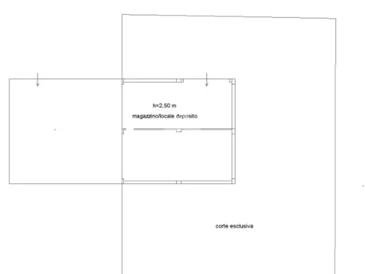 Magazzino in Via Giuseppe Verdi, Montalto Uffugo, {3} - Planimetria 1