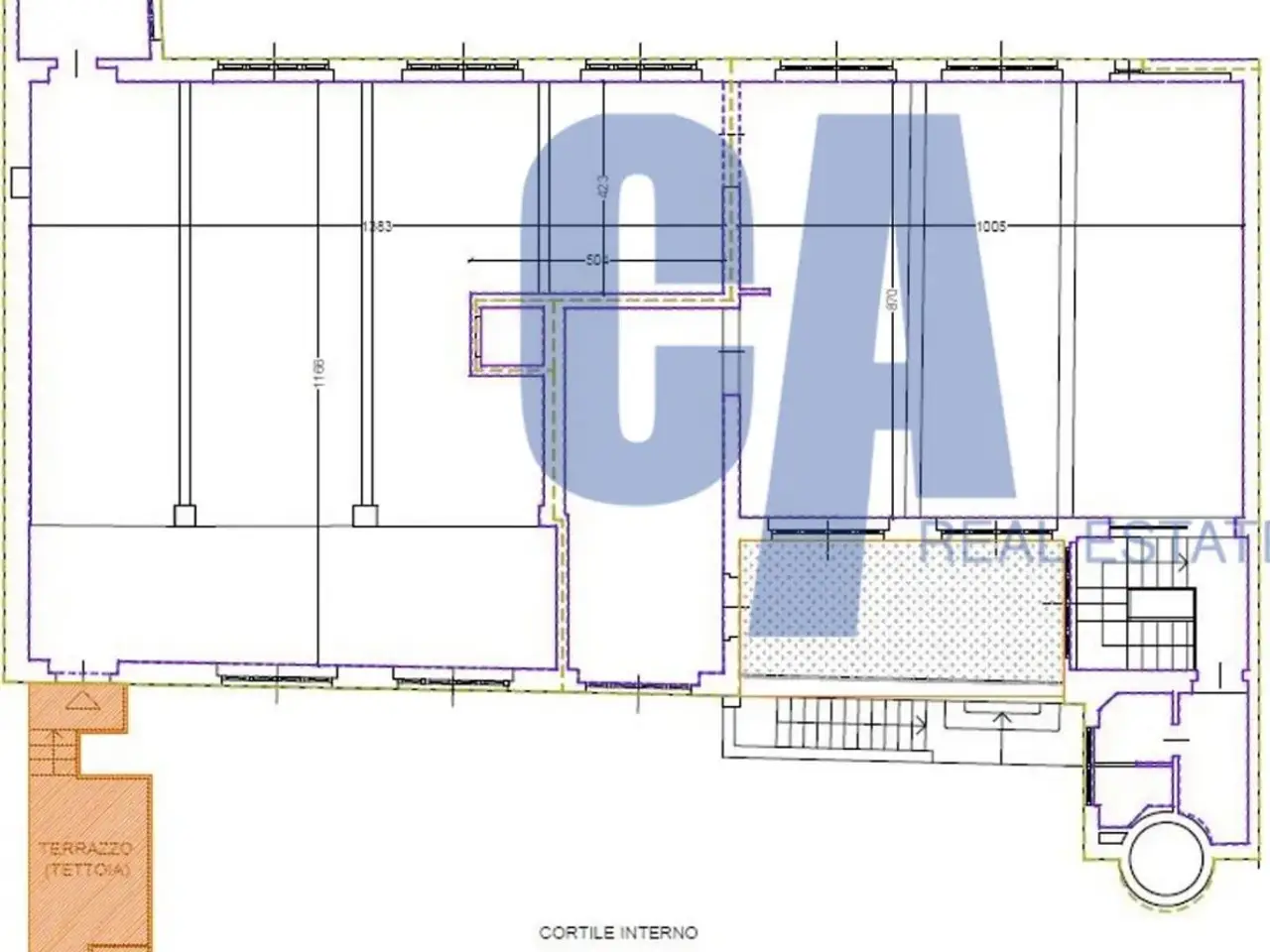 Ufficio in Via Forcella Vincenzo, Milano, {3} - Planimetria 1