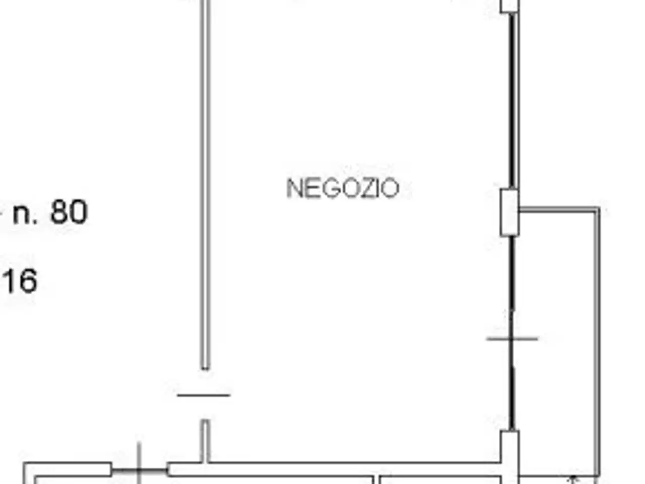 Negozio in Via Garibaldi 15, Cafasse, {3} - Planimetria 1