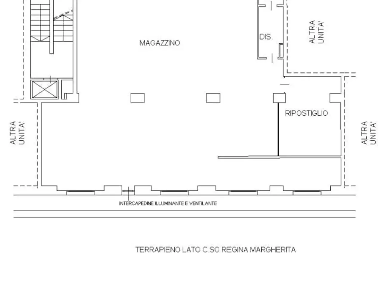 Magazzino in Corso Regina Margherita 290/B, Torino, {3} - Planimetria 1