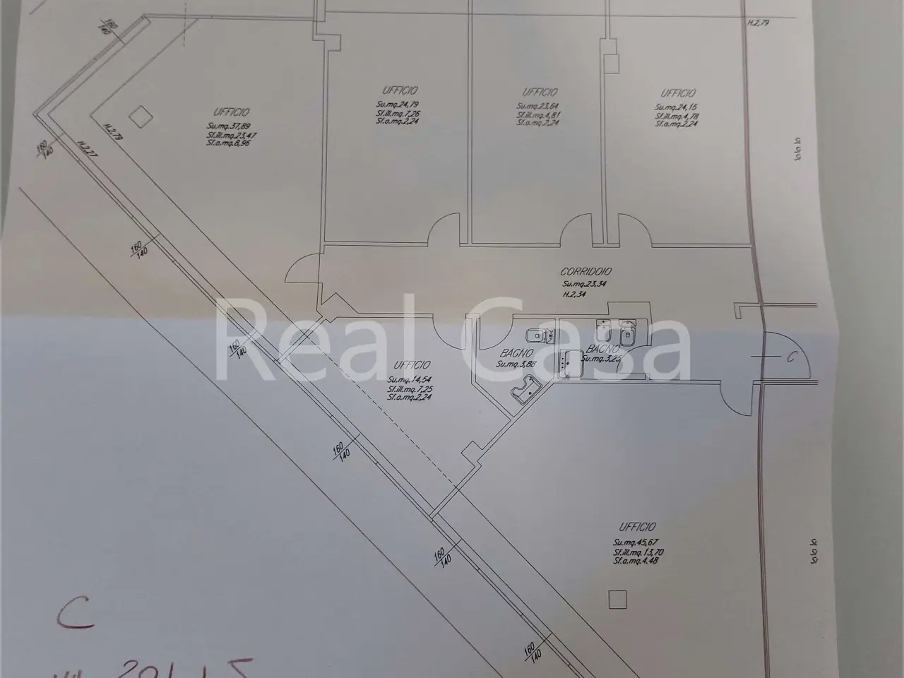 Ufficio in Via Cagliostro, Modena, {3} - Planimetria 1