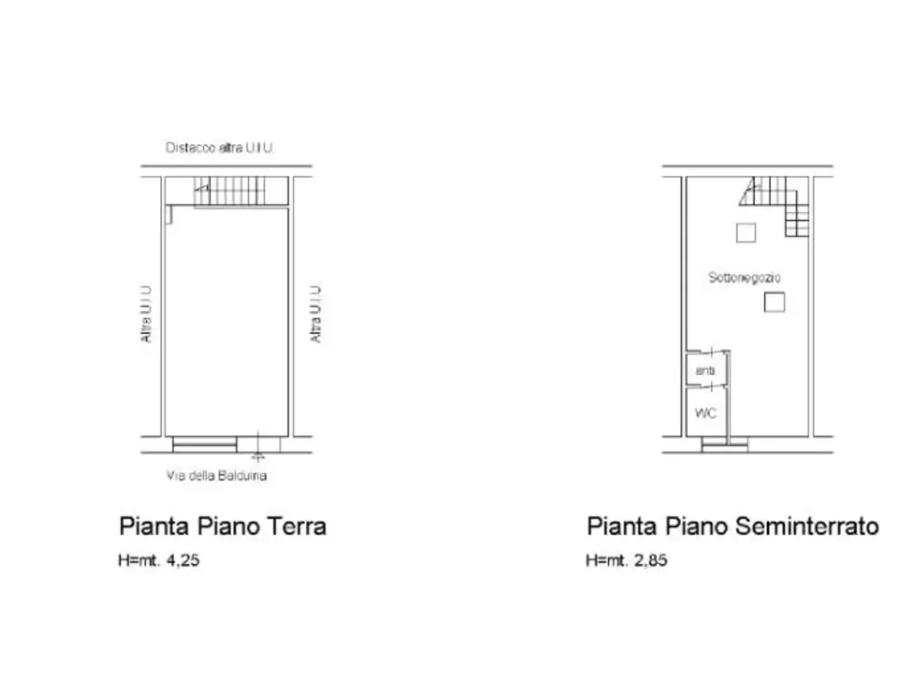 Negozio in Via della Balduina 124, Roma, {3} - Planimetria 1