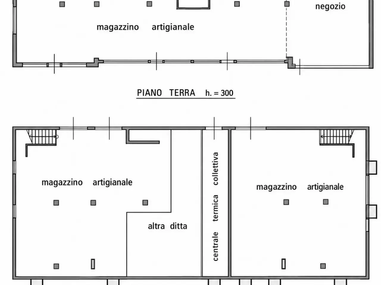 Negozio in Via Cavalieri di Vittorio Veneto, Rosa', {3} - Planimetria 1