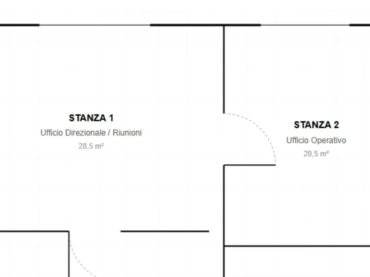 Ufficio in Via Giacomo Matteotti 39, Palazzolo Sull'Oglio, {3} - Planimetria 1
