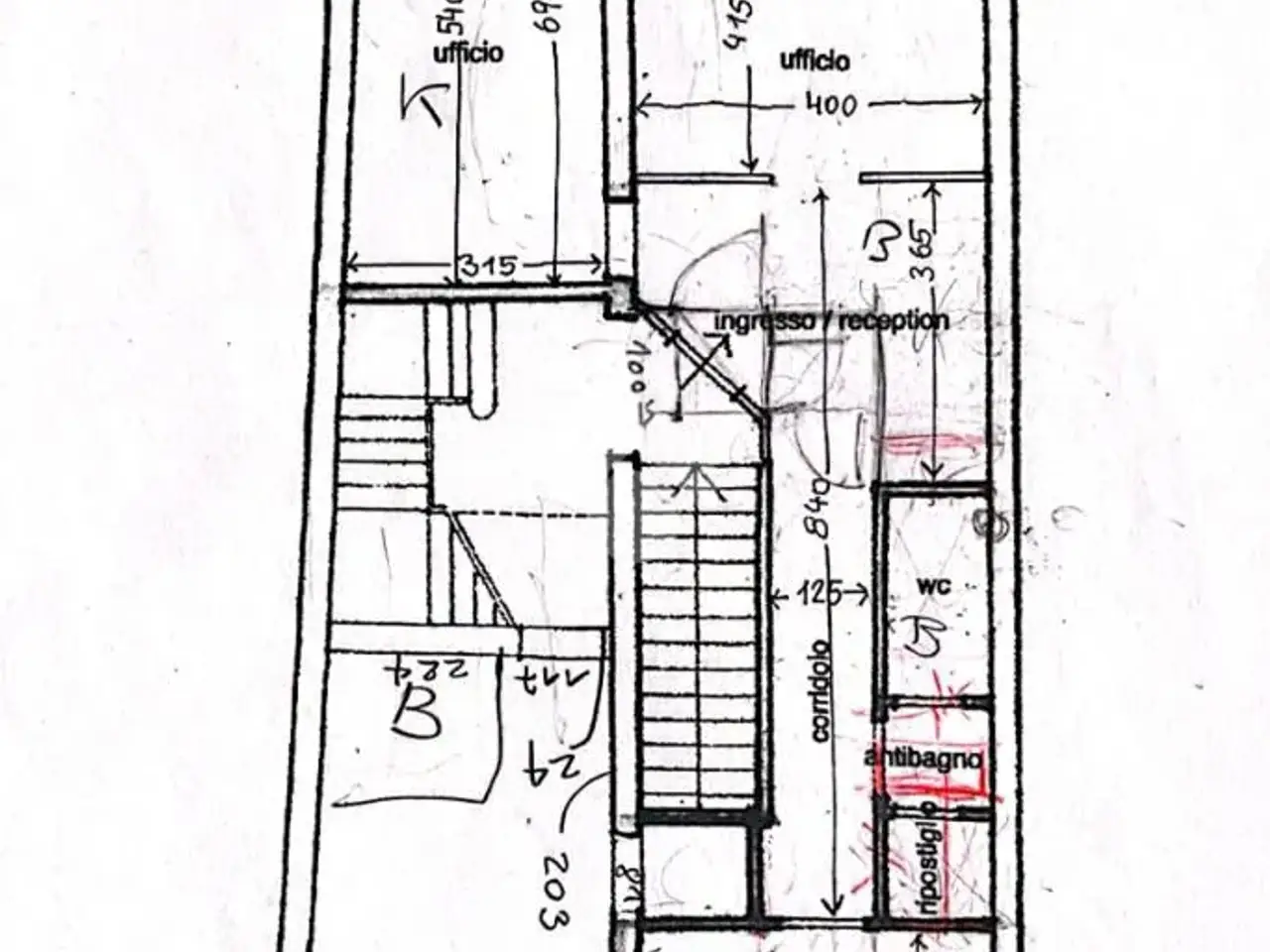 Ufficio in Via Sant'Agostino, Treviso, {3} - Planimetria 1