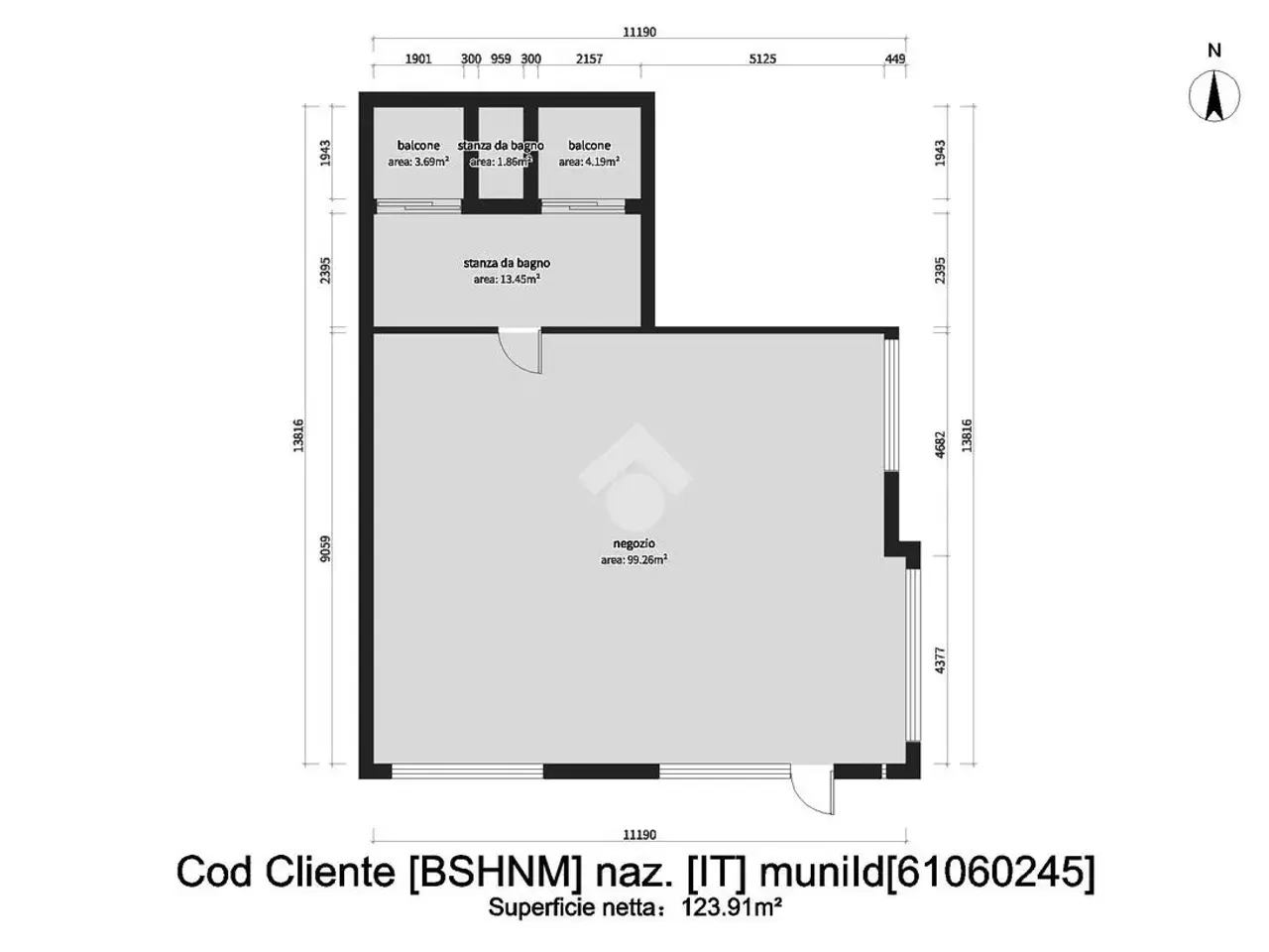 Negozio in Via Giuseppe Verdi 37, Gardone Val Trompia, {3} - Planimetria 1