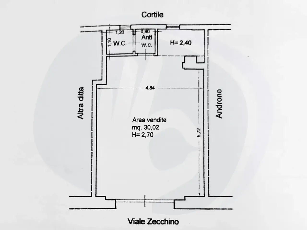 Negozio in Viale Zecchino 81, Siracusa, {3} - Planimetria 1