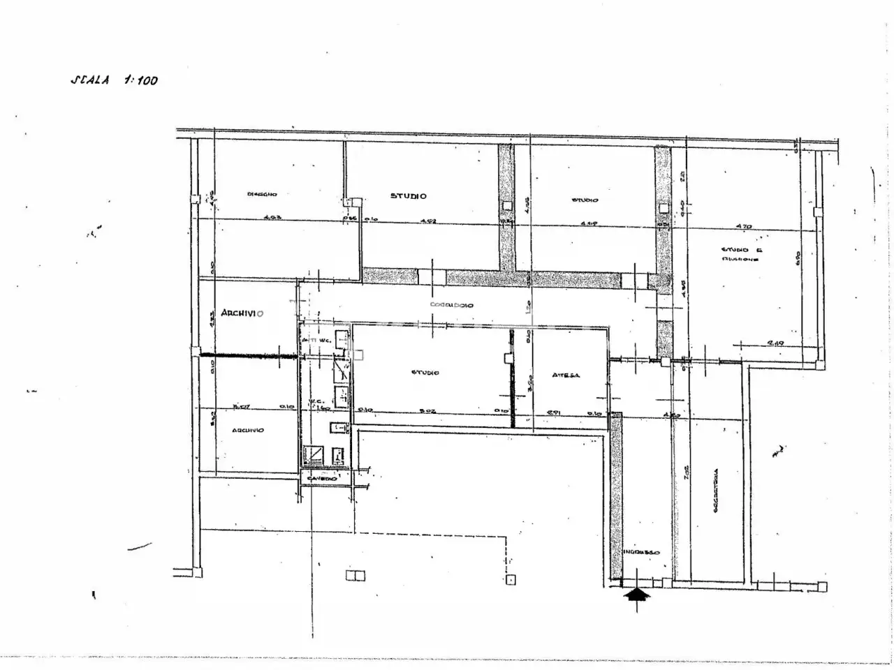 Ufficio in Via Amendola, Bari, {3} - Planimetria 1