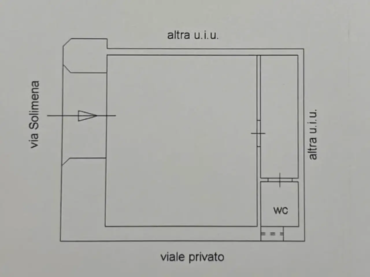 Negozio in Via Francesco Solimena, Napoli, {3} - Planimetria 1