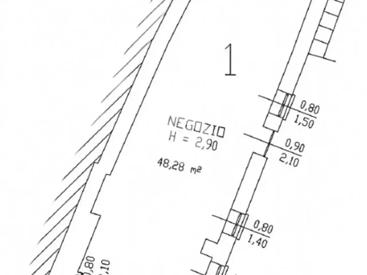 Negozio in Via Roma, Treviglio, {3} - Planimetria 1