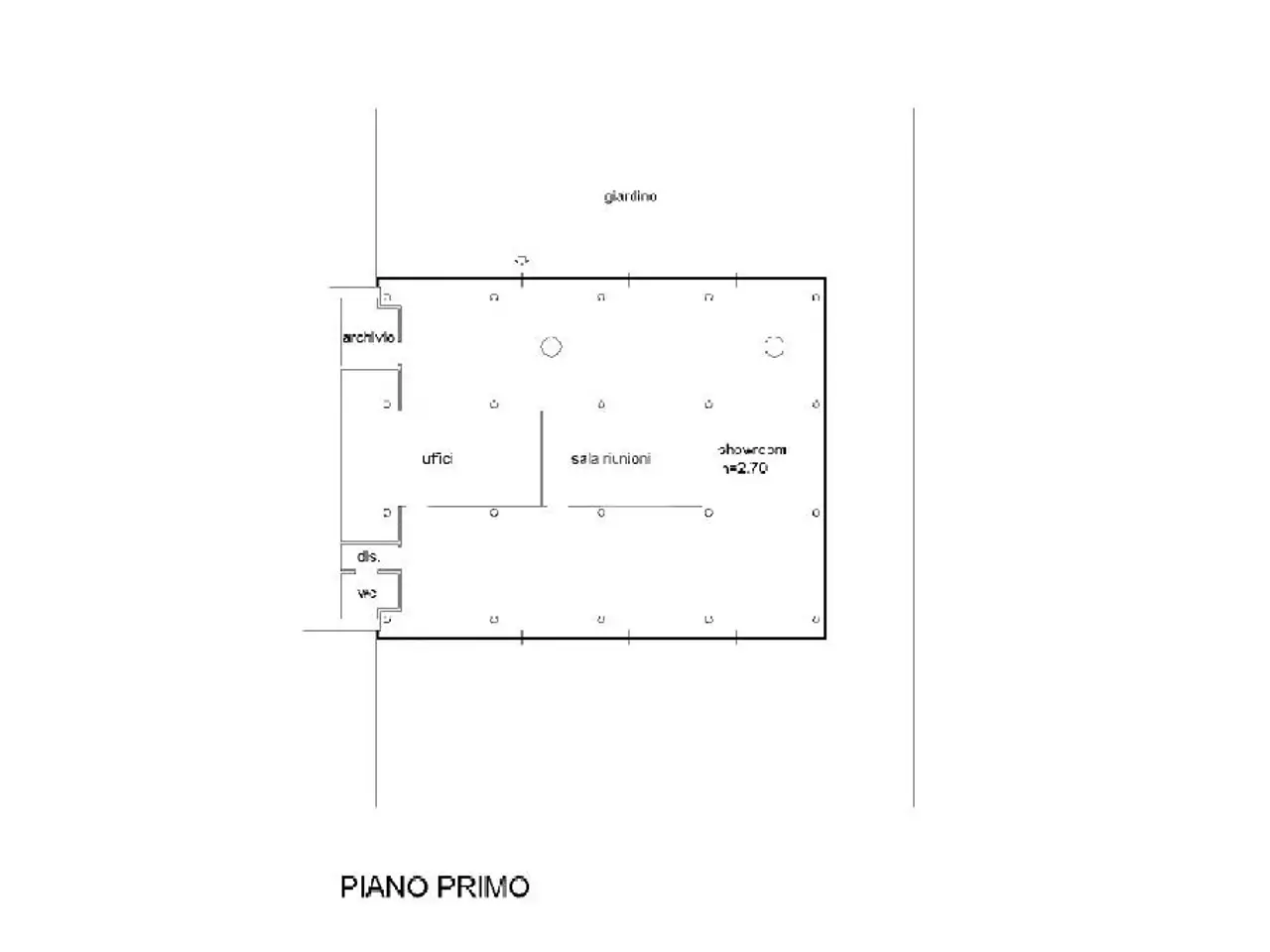 Ufficio in Via della Vecchia Dogana 32, Cremona, {3} - Planimetria 1