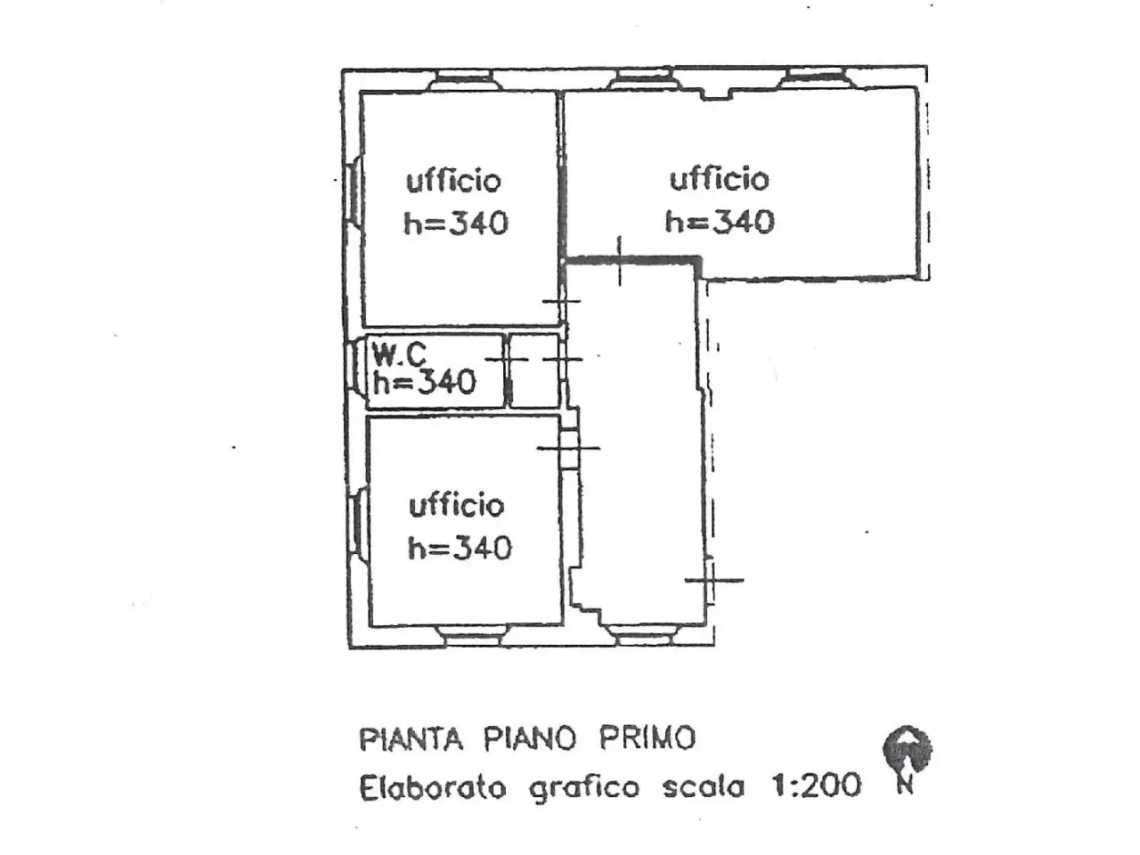 Ufficio in Omana 55100, Lucca, {3} - Planimetria 1