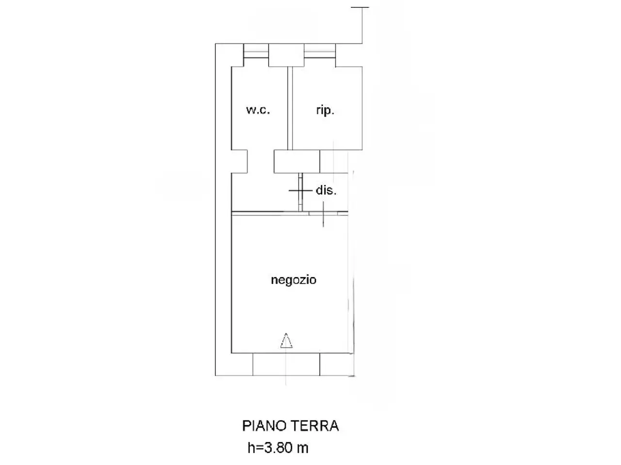 Negozio in Viale Dante 92, Cassino, {3} - Planimetria 1