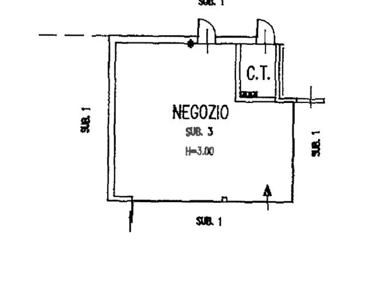 Negozio in Via Tommaso Campanella, Tortona, {3} - Planimetria 1
