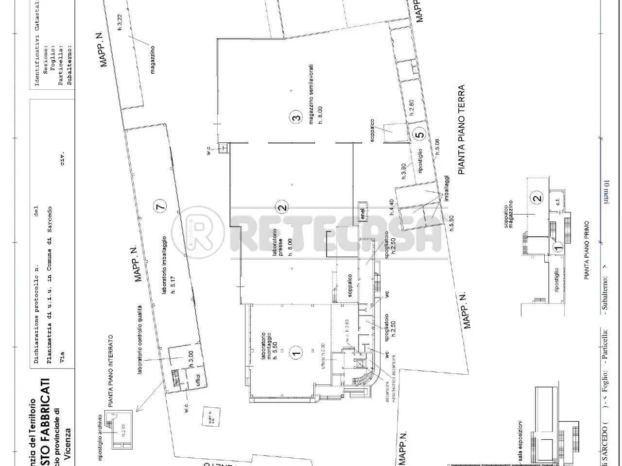 Capannone in Via Veneto, Sarcedo, {3} - Planimetria 1