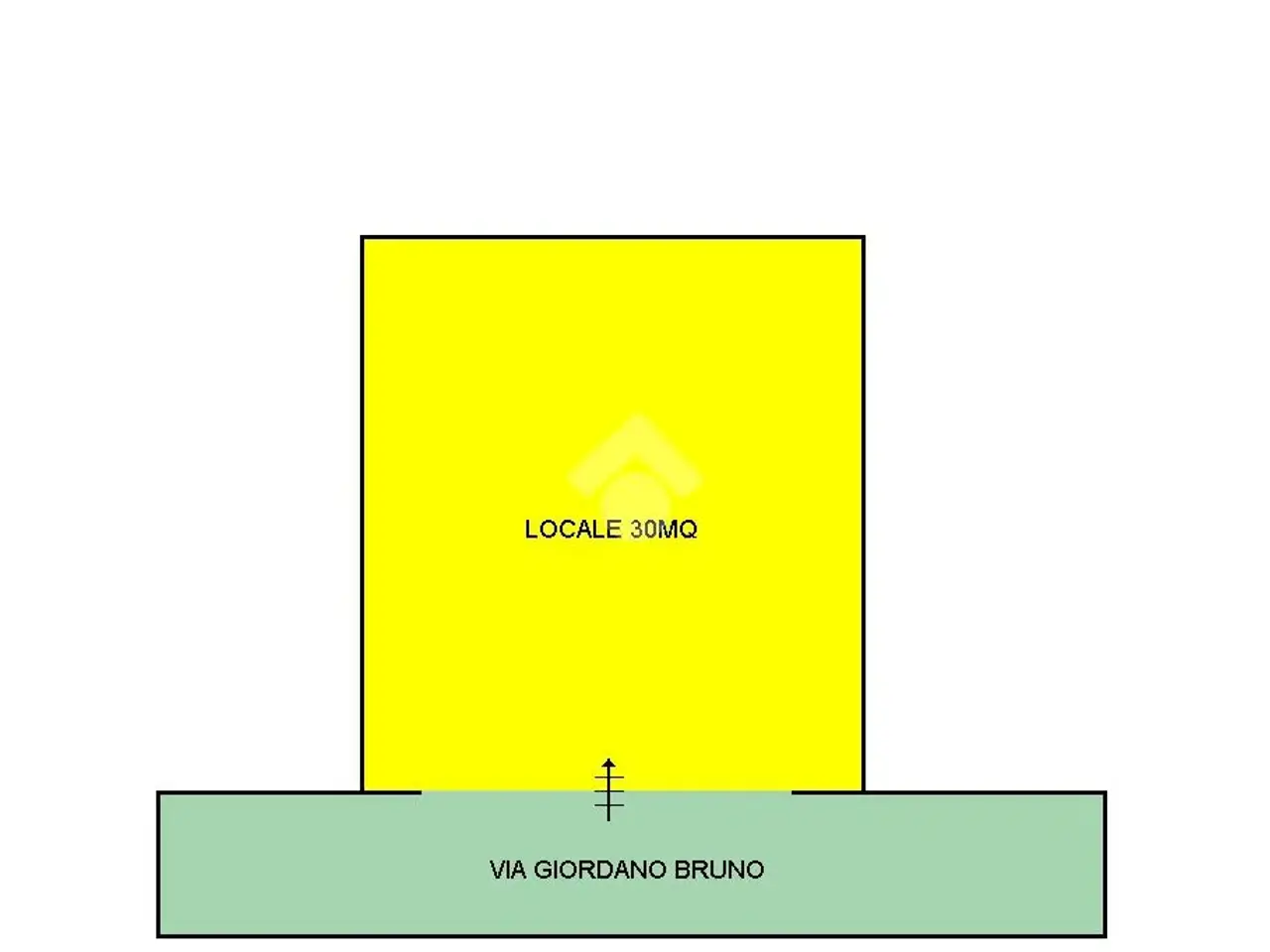 Negozio in Via Giordano Bruno 122, Napoli, {3} - Planimetria 1