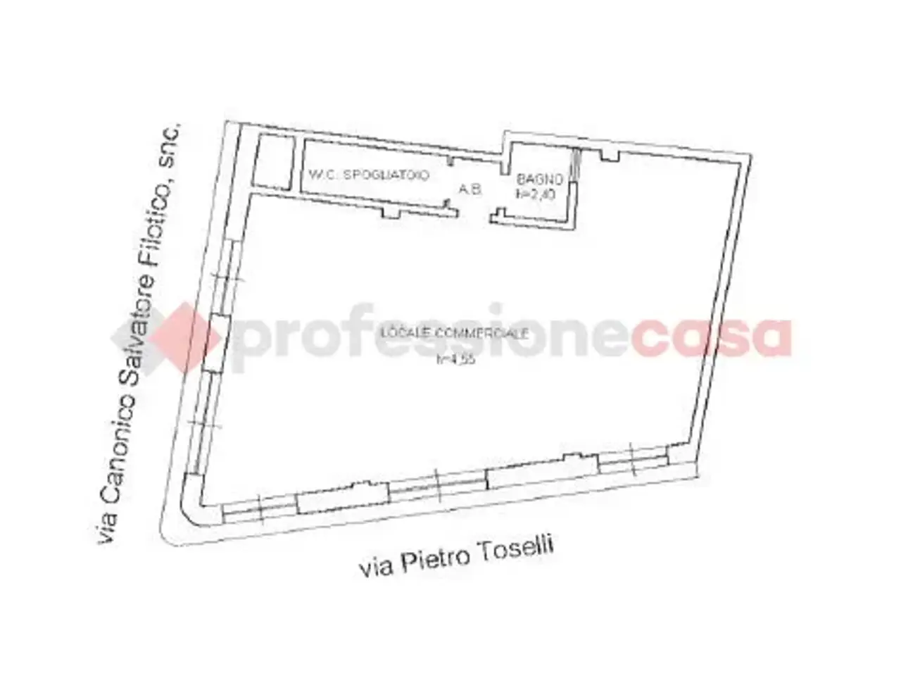 Negozio in Via Canonico Filotico 6, Manduria, {3} - Planimetria 1