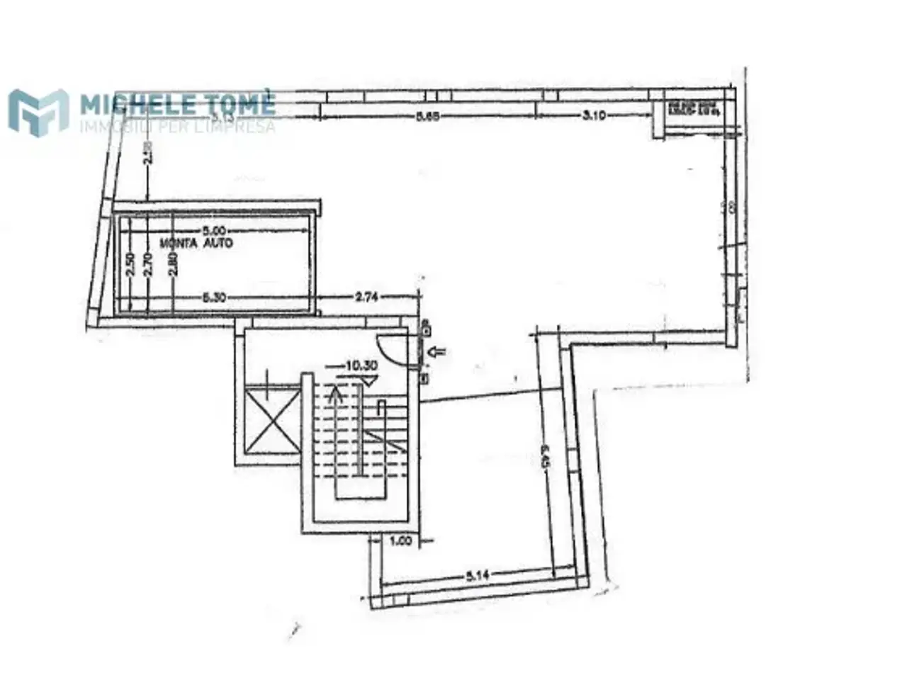 Magazzino in Vicolo Basso Acquar, Verona, {3} - Planimetria 1