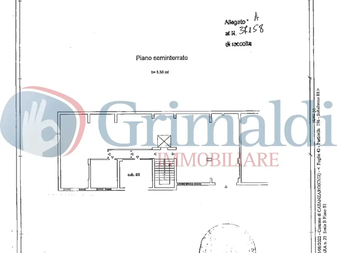 Magazzino in Traversa Barlaam da Seminara 23, Catanzaro, {3} - Planimetria 1