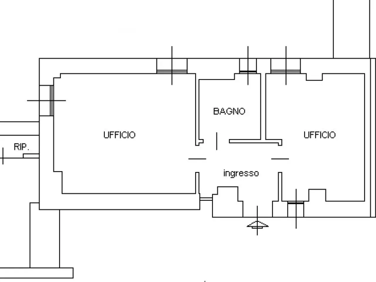 Ufficio in Via Crispi 20, Busto Arsizio, {3} - Planimetria 1