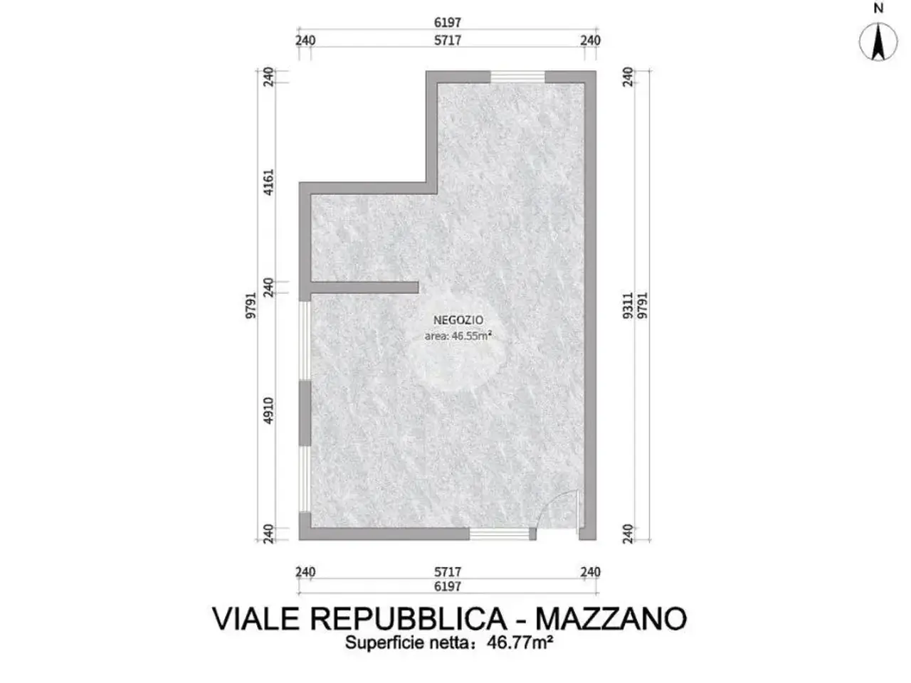 Negozio in Viale Repubblica 8, Mazzano, {3} - Planimetria 1
