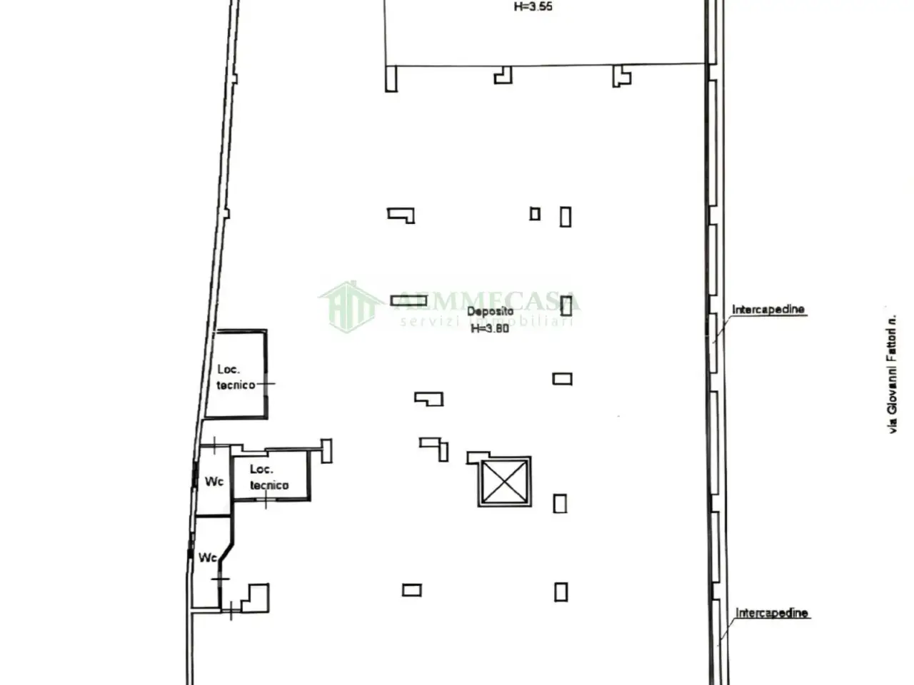 Magazzino in Via Giovanni Fattori 50, Catania, {3} - Planimetria 1