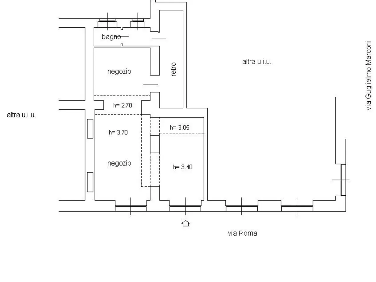 Negozio in Via Roma, Sesto San Giovanni, {3} - Planimetria 1