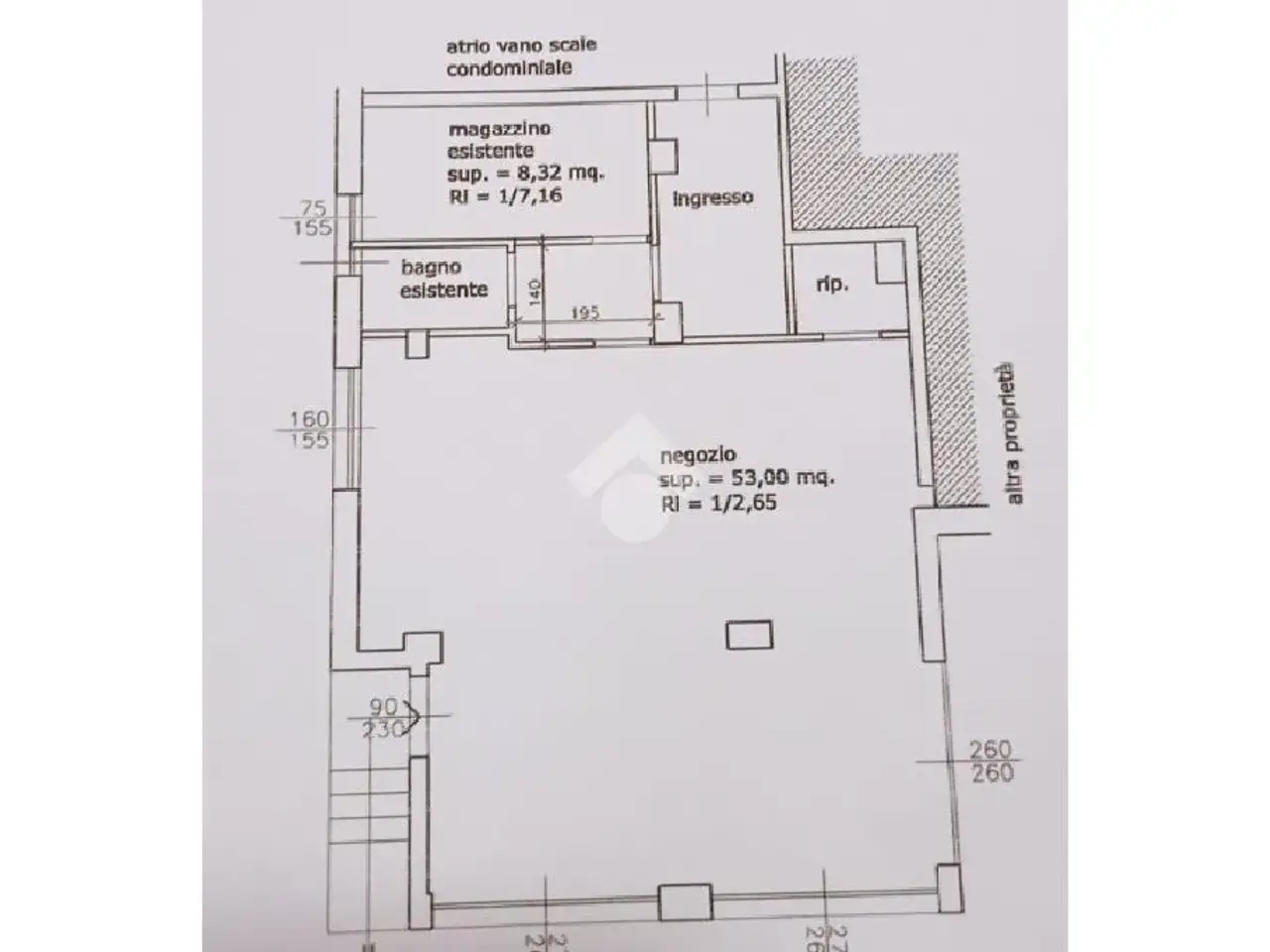 Negozio in Via Umberto I 86, Seregno, {3} - Planimetria 1