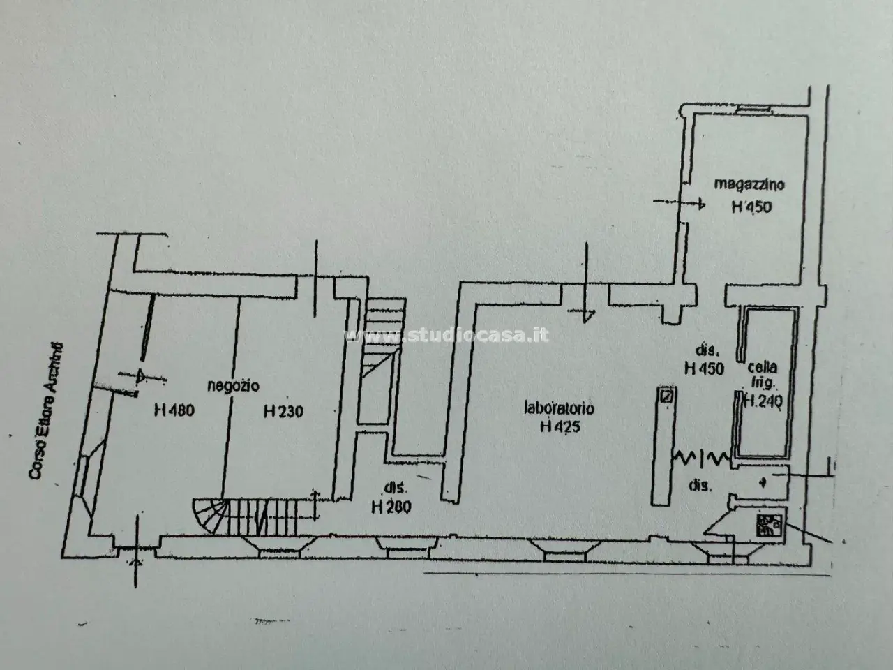 Negozio in Corso Archinti, Lodi, {3} - Planimetria 1