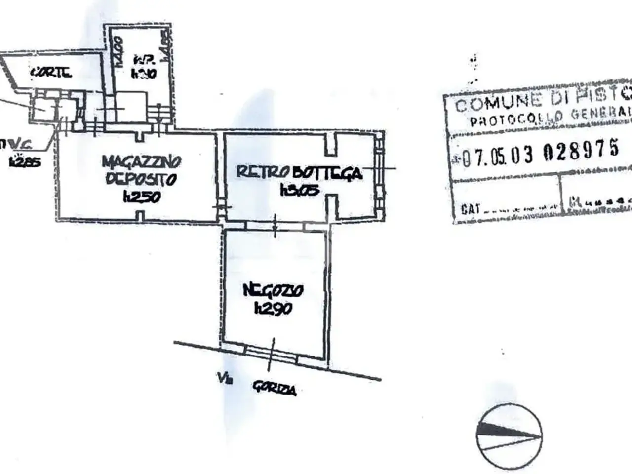 Negozio in Via Gorizia 16, Pistoia, {3} - Planimetria 1