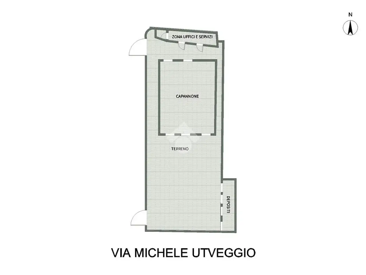 Capannone in Via Michele Utveggio 2, Palermo, {3} - Planimetria 1