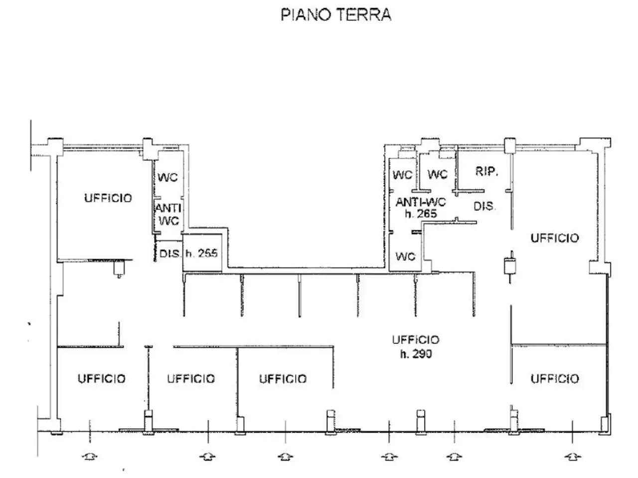 Ufficio in Via Cesare Lombroso 19, Firenze, {3} - Planimetria 1
