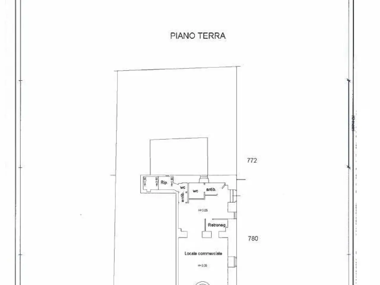 Negozio in Via Dante Alighieri 101, Vasto, {3} - Planimetria 1