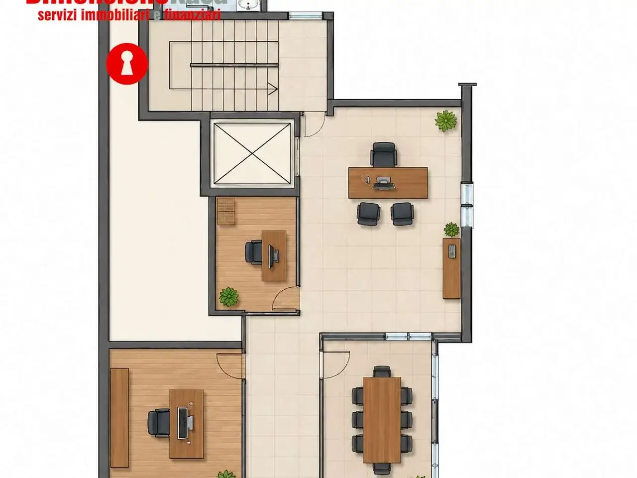 Ufficio in Via Alcide De Gasperi, Roccarainola, {3} - Planimetria 1