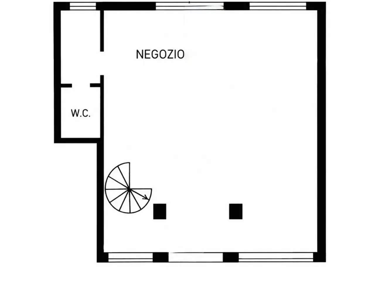 Negozio in Via M. della Salute, Padova, {3} - Planimetria 1