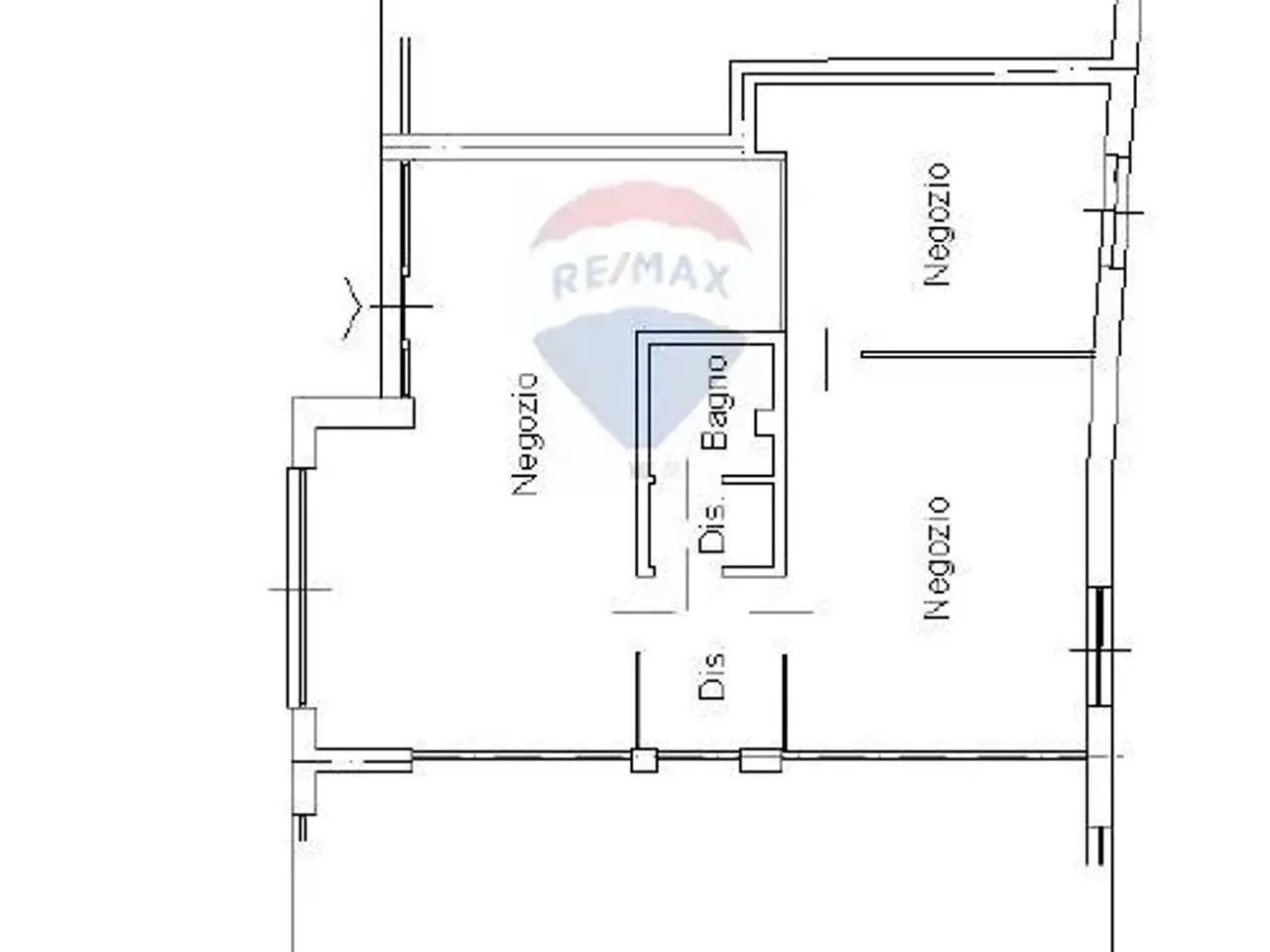 Negozio in Via Arciprete Rota 26/28, Lallio, {3} - Planimetria 1