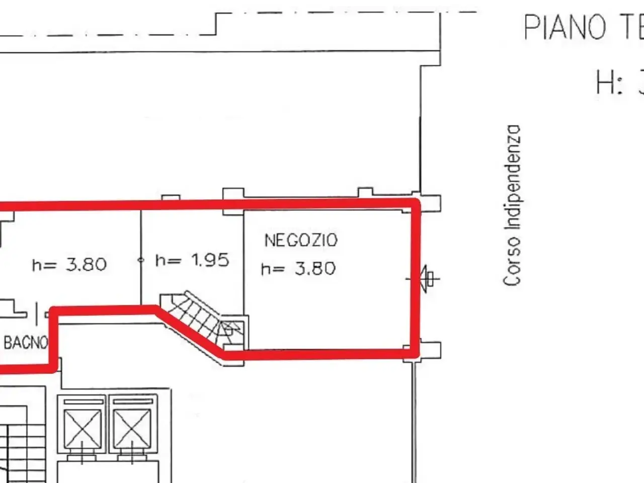 Negozio in Corso Indipendenza 6, Milano, {3} - Planimetria 1