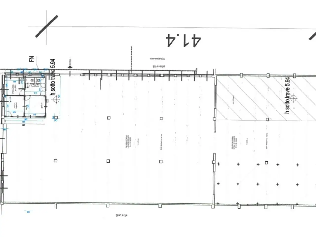 Capannone in Via alle Fabbriche 85, Caselle Torinese, {3} - Planimetria 1