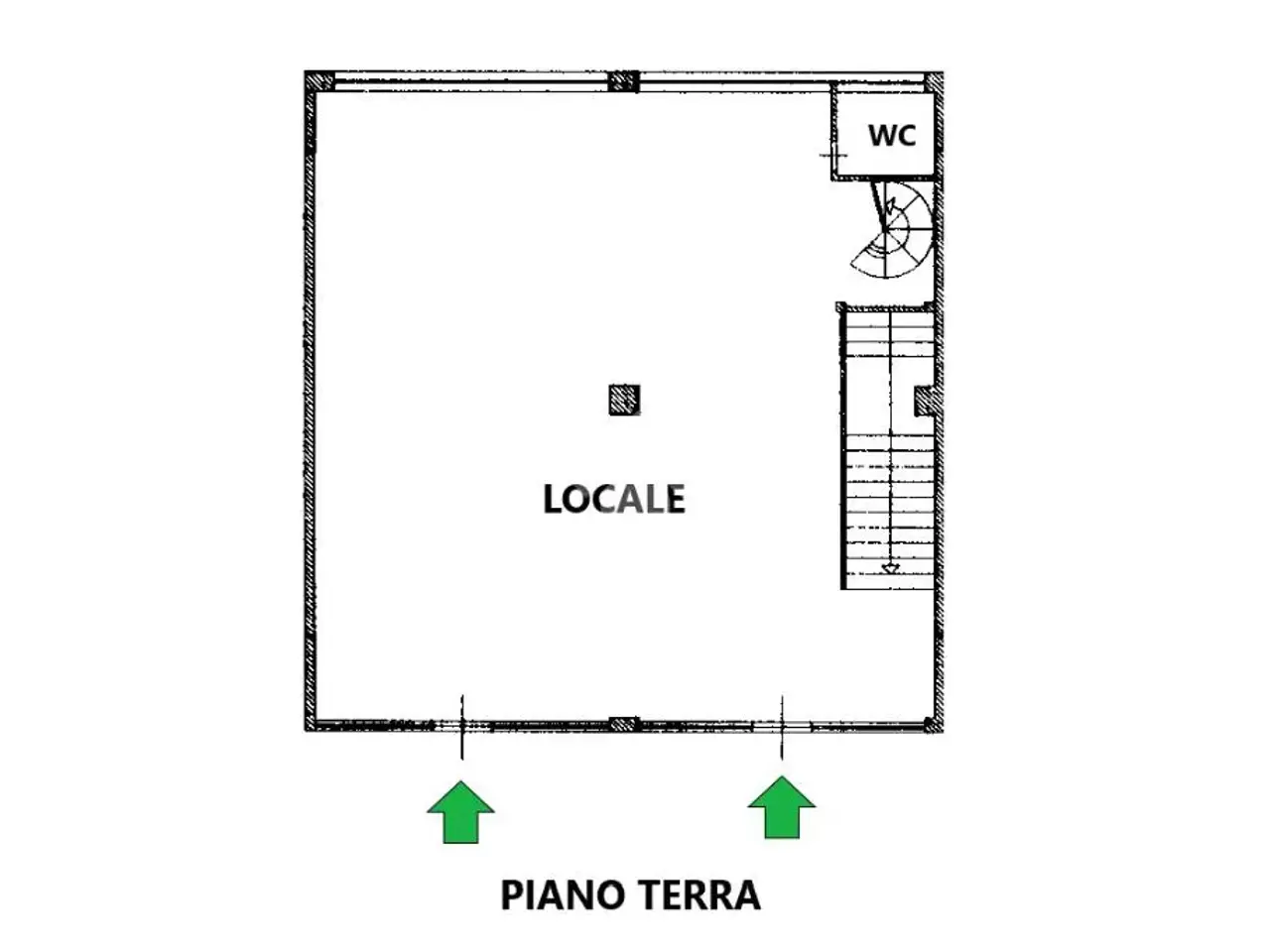 Negozio in Via Giuseppe di Vittorio, Giulianova, {3} - Planimetria 1