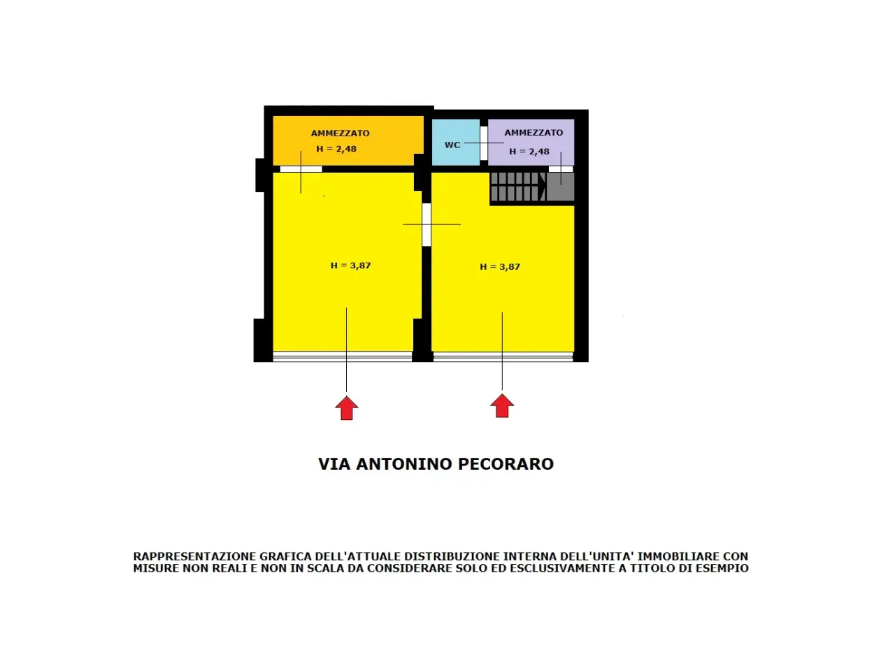 Ufficio in Via Antonino Pecoraro 42, Palermo, {3} - Planimetria 1