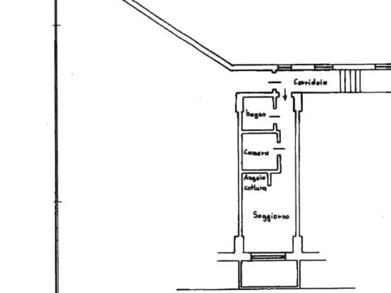 Monolocale in vendita, Via Louset 4, Sestriere - Planimetria 1