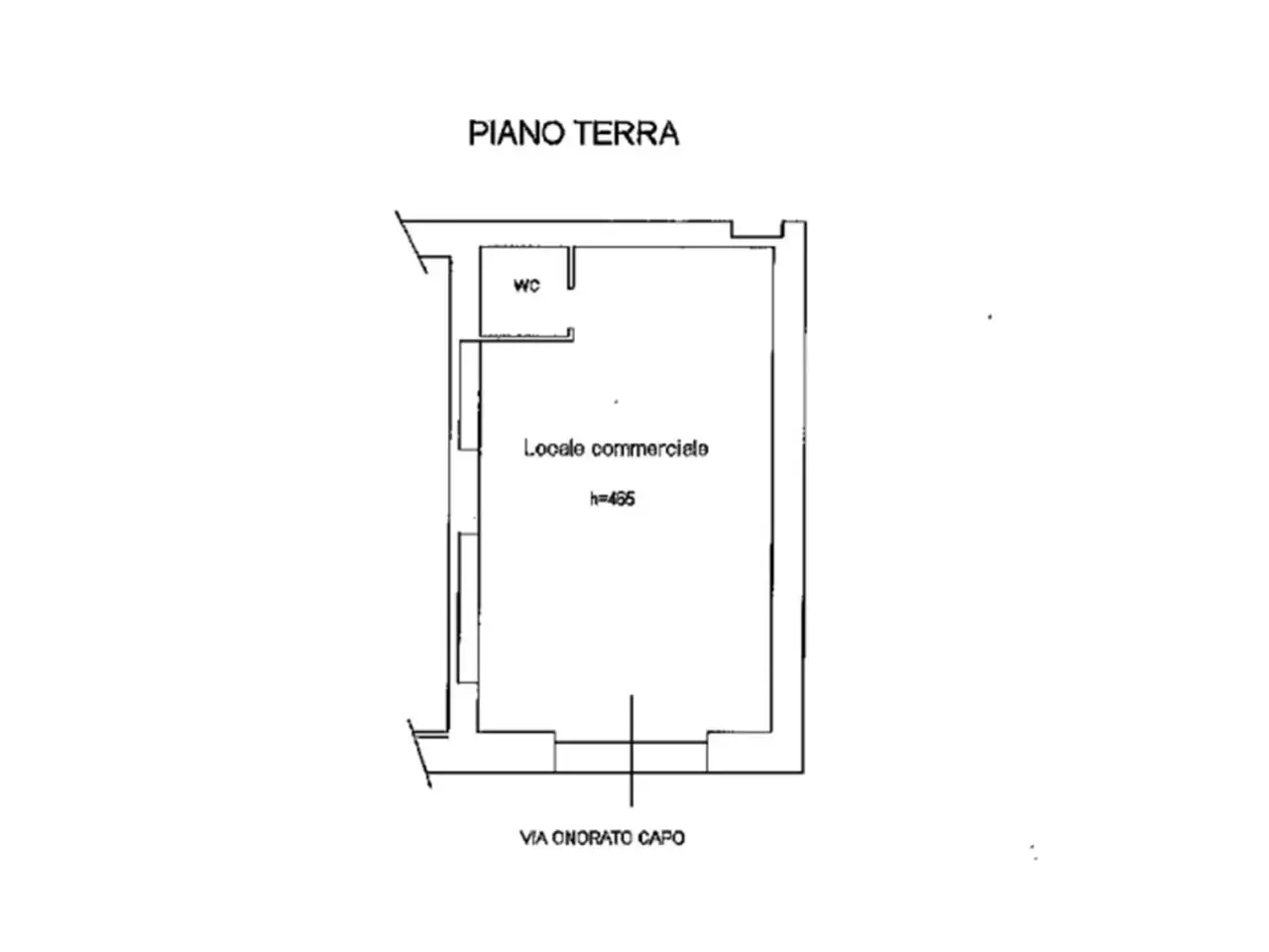 Palazzina commerciale in Via Onorato Capo, Anagni, {3} - Planimetria 1