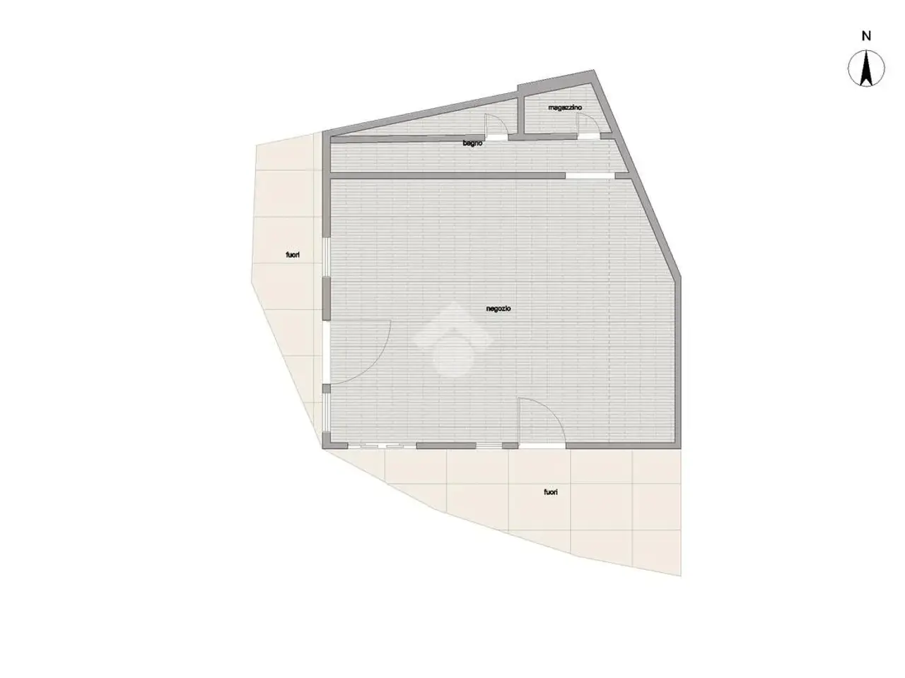 Negozio in Via Vittorio Veneto 86, Borno, {3} - Planimetria 1